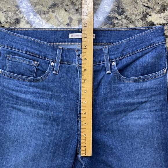 Size 30 Levi 311 Shaping Skinny Capri Women’s Denim Jeans Blue Stretchy READ LK - Picture 6 of 12